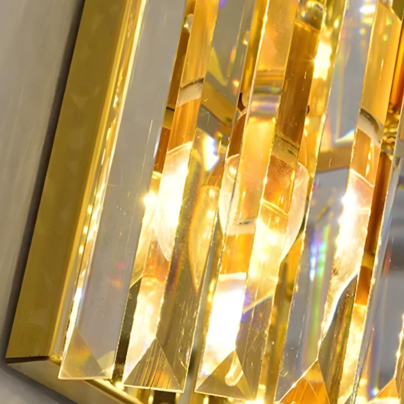 Applique Murale Cristal en Verre Haut de Gamme Moderne pour Salon | Design Hôtel de Luxe