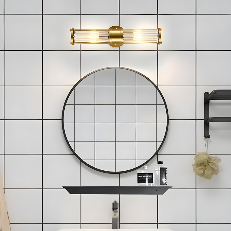 Applique LED Murale Luxe Moderne en Cristal | Design Nordique en Métal Doré