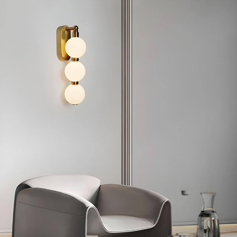 Applique Murale LED Minimaliste Nordique et Décoratif | Triple Sphère