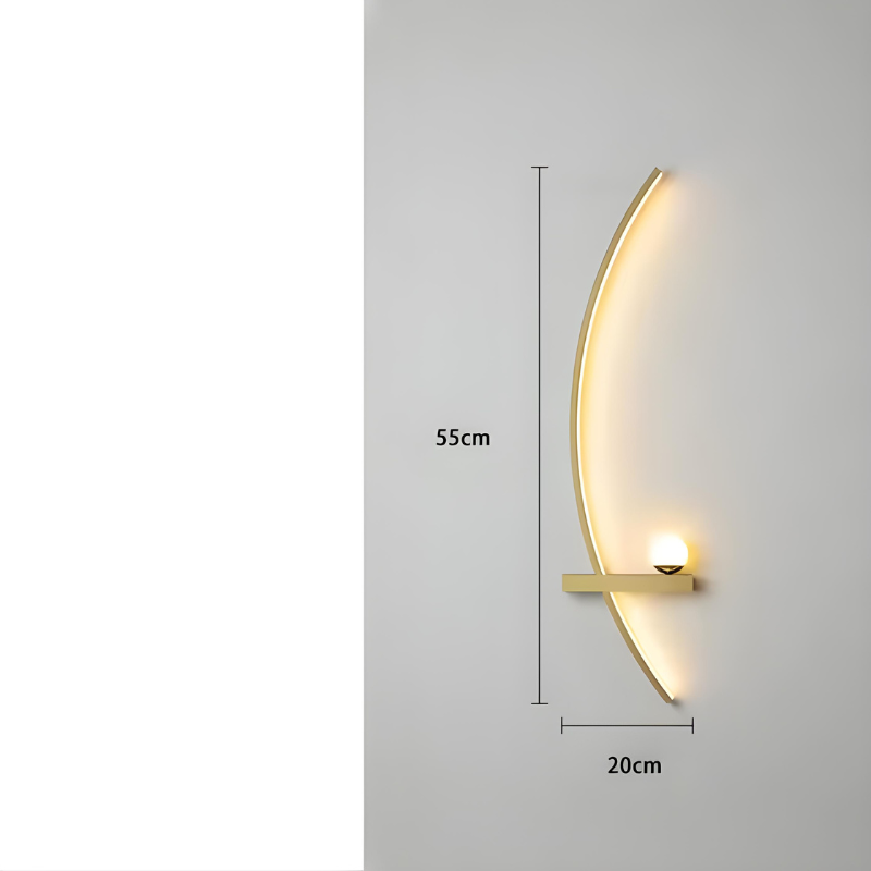 Applique Murale LED Minimaliste Moderne | Arc de Cercle