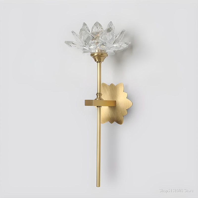 Applique Murale LED Cristal Moderne Design et Décoratif | Style Lotus