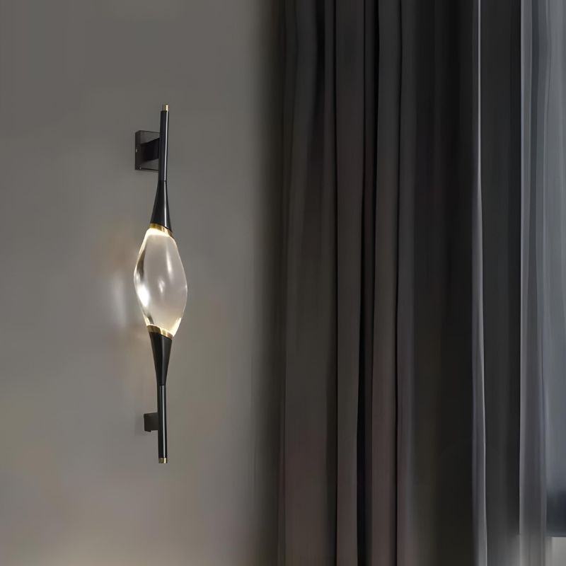 Applique Murale LED Design Décoratif et Moderne en Cuivre et Cristal | Éclairage de Luxe