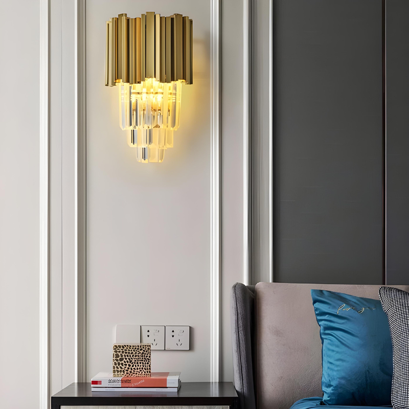 Applique Murale LED Cristal Moderne pour Salon | Design Haut de gamme