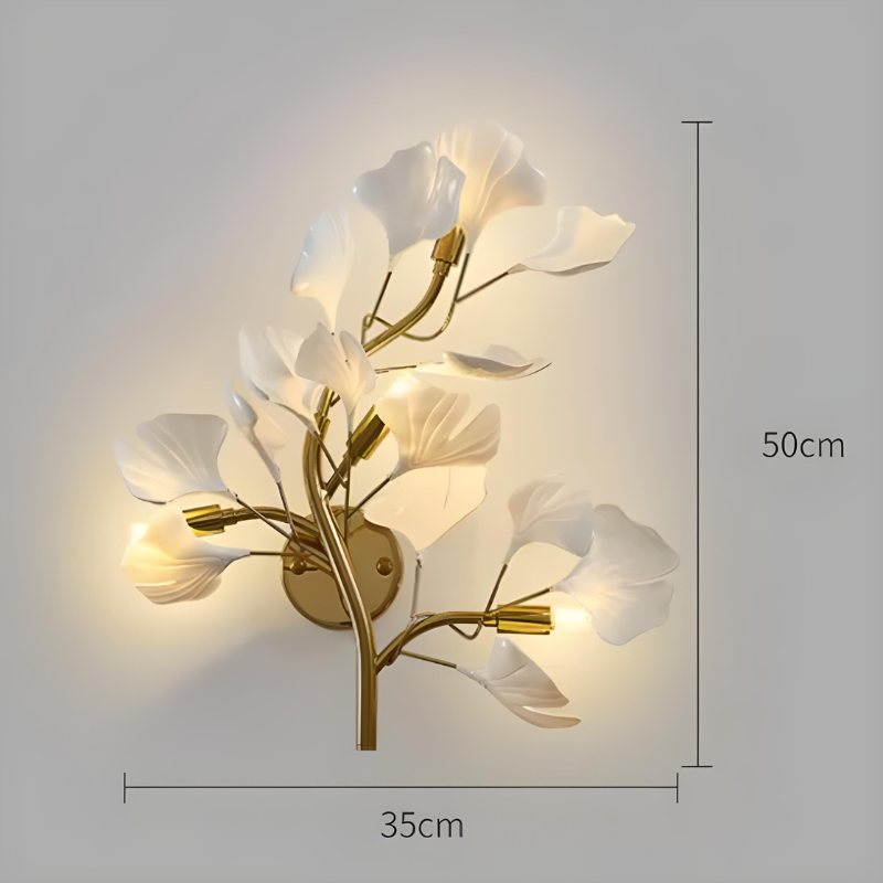 Applique Murale LED Décoratif Moderne en Céramique Dorée | Éclairage Design Haut de Gamme