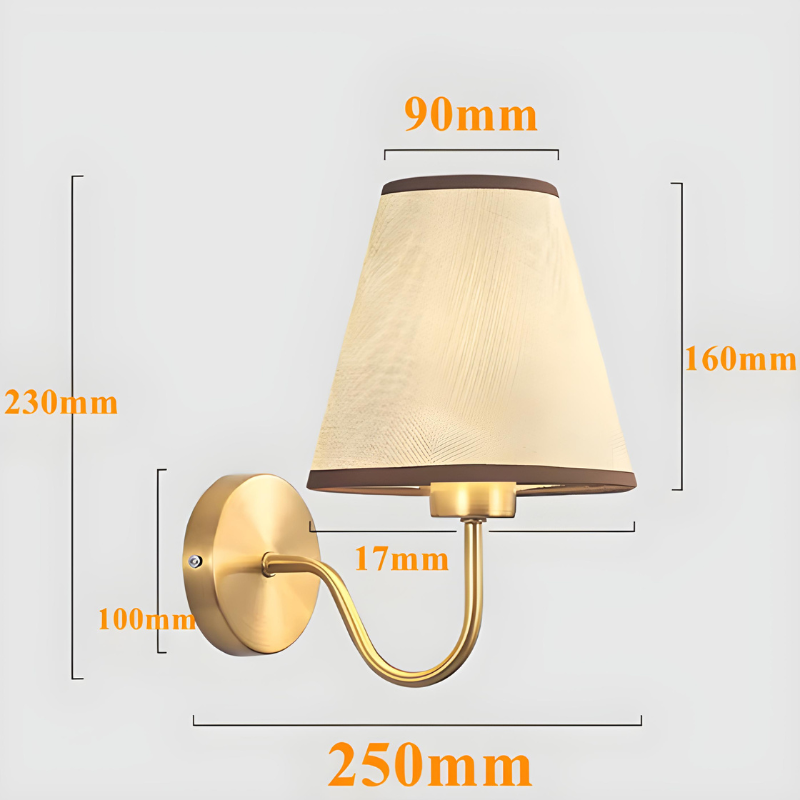 Applique Murale Chambre Vintage Scandinave en Tissu