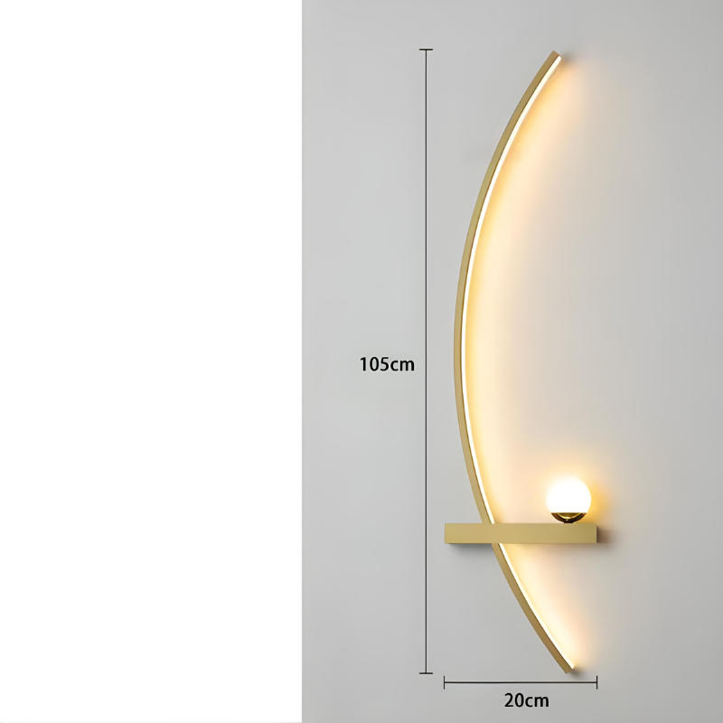 Applique Murale LED Minimaliste Moderne | Arc de Cercle