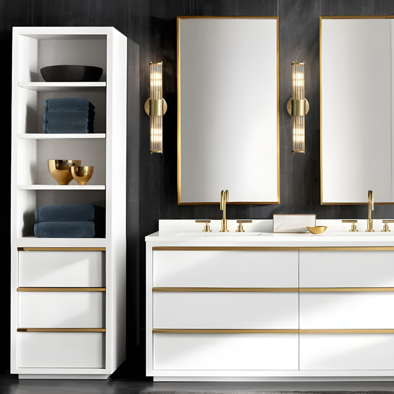 Applique LED Murale Luxe Moderne en Cristal | Design Nordique en Métal Doré