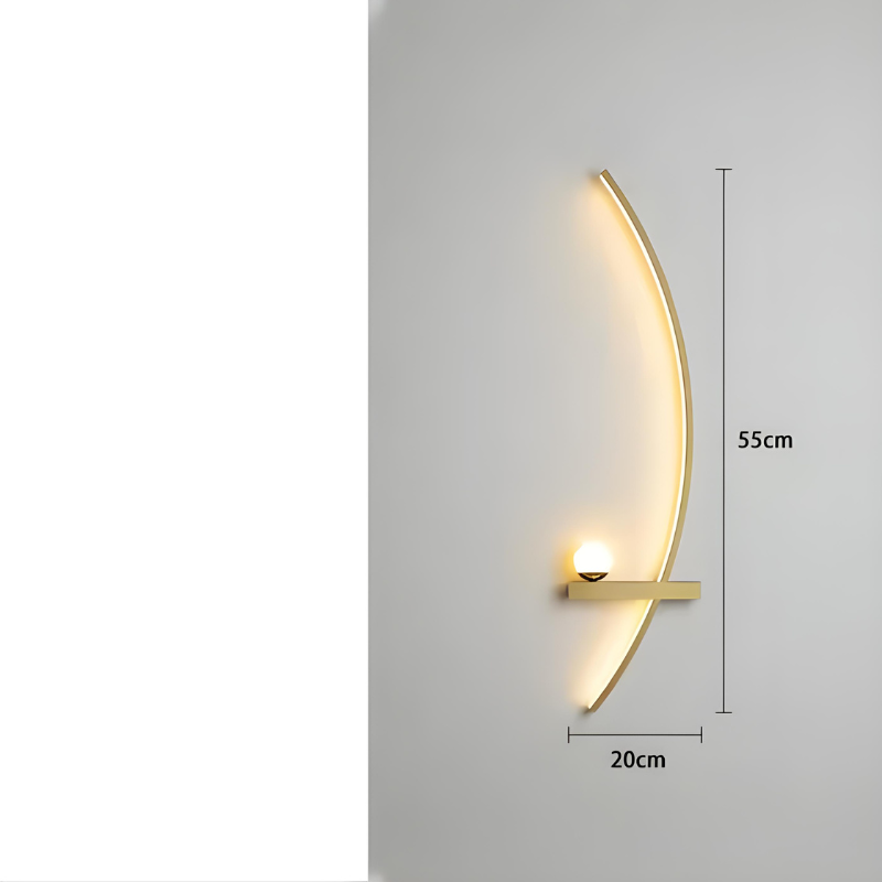 Applique Murale LED Minimaliste Moderne | Arc de Cercle