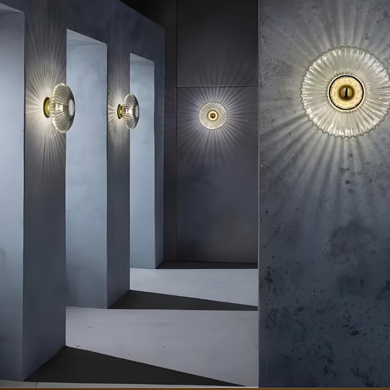 Applique Murale Décorative en Verre | Cercle