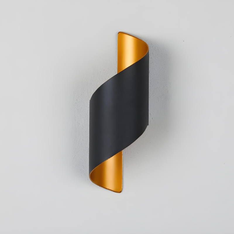 Applique Murale LED Extérieure Scandinave Design Spiralé Minimaliste et Moderne | Étanche