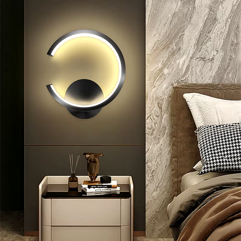 Applique Murale LED Design Nordique Moderne | Demi-Cercle