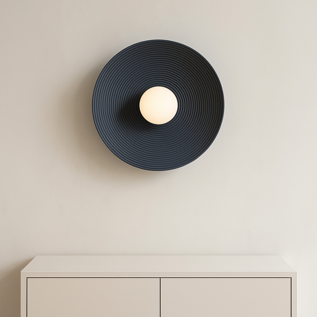 Applique Murale LED Ronde Rétro Nordique