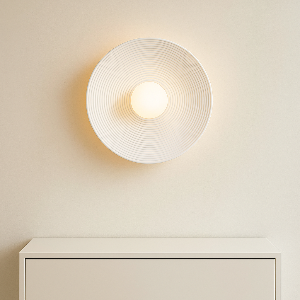 Applique Murale LED Ronde Rétro Nordique
