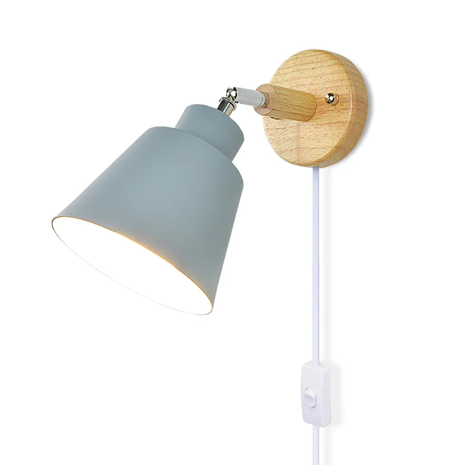 Applique Murale en Bois avec Interrupteur | Scandinave