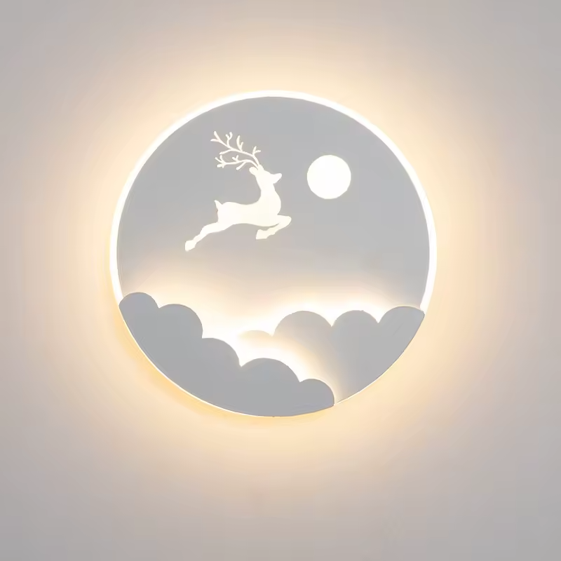 Applique Murale Chambre d'Enfant Moderne | Étoile et Cerf