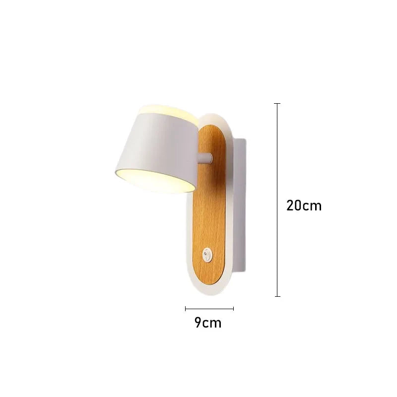 Applique Murale Chambre Adulte LED Nordique Orientable