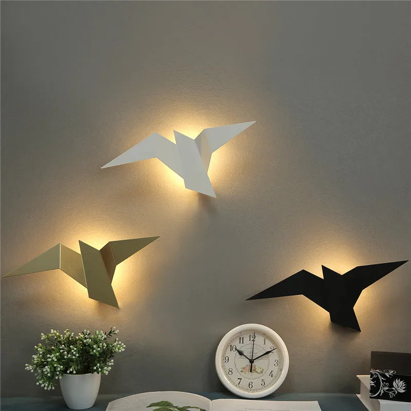 Appliques Murales LED Design Nordique Moderne | Oiseau