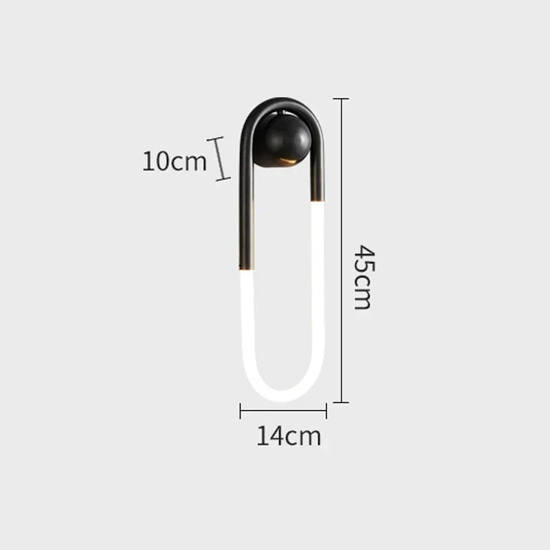 Applique Murale LED Minimaliste Nordique | Design Suspendu