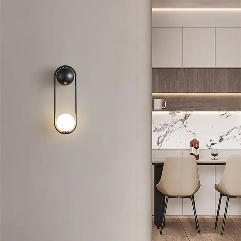 Applique Murale Led Minimaliste Moderne | Boule Suspendu
