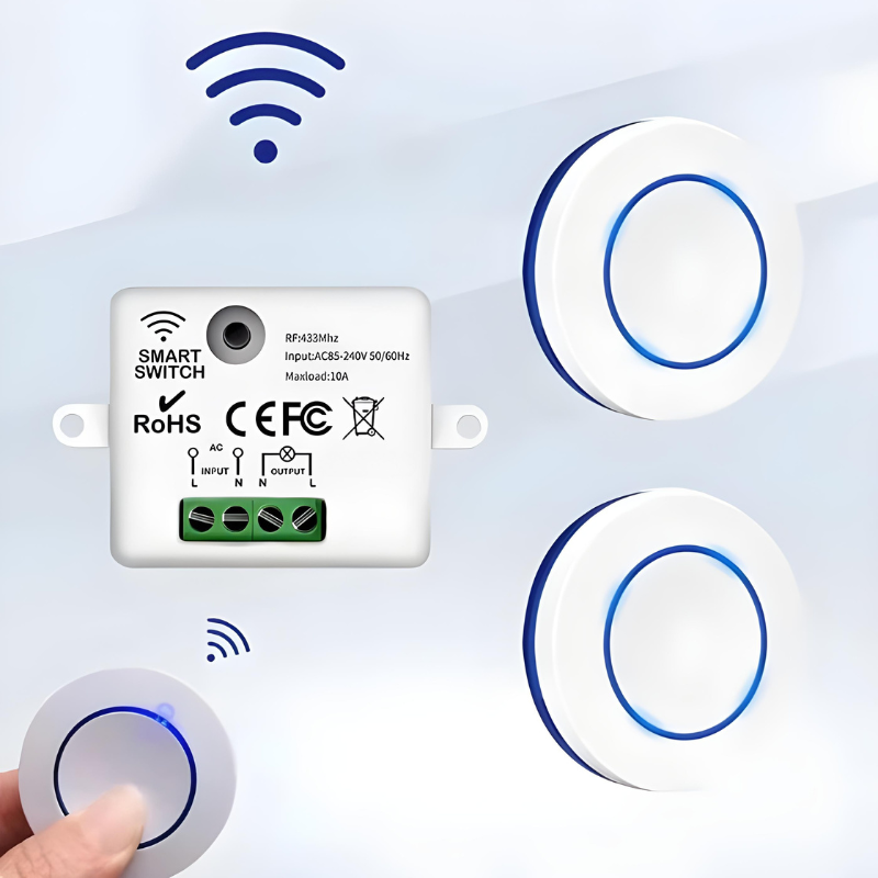 Interrupteur Sans Fil Intelligent | Allumez Vos Appliques en Un Geste